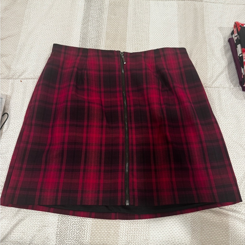 Torrid Red and Black Mini Skirt for Casual Wear